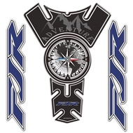 Stickers Tank Pad Protector For Yamaha FJR1300 FJR 1300 Windshield Trunk Aluminium Cases Emblem Side