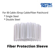 Fiber Optic Drop Cable IB Cable UG Cable Protection Sleeve 60mm Single Steel / Double Steel 50pcs [F