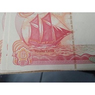 Uang Kertas 100 Rupiah Perahu Layar Tahun 1991 UNC terjamin