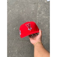 NEW CLOSEDCAP SIZE 7 1/8 HIGH QUALITY CAP (ANGELS REVERSE RED)