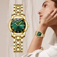 Oruss Elegant Women Watch Stainless Steel Luxury Gold watch Bracelet Waterproof Ladies Quartz Watch