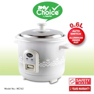 My Choice Rice Cooker 0.6L with Aluminum Pot, Mini Rice Cooker (MC162)