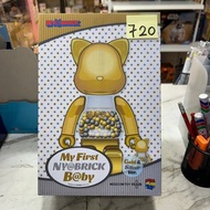 （旺角家樂坊17樓門市現貨）Medicom Toy Be@rbrick Bearbrick My First Ny@brick B@by Gold & Silver Ver. 100% & 400% 