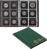 OSOPOLA Coin Storage Album - 60 Pockets Green Coin Collecting Holder for Collectors Coin Storage Alb