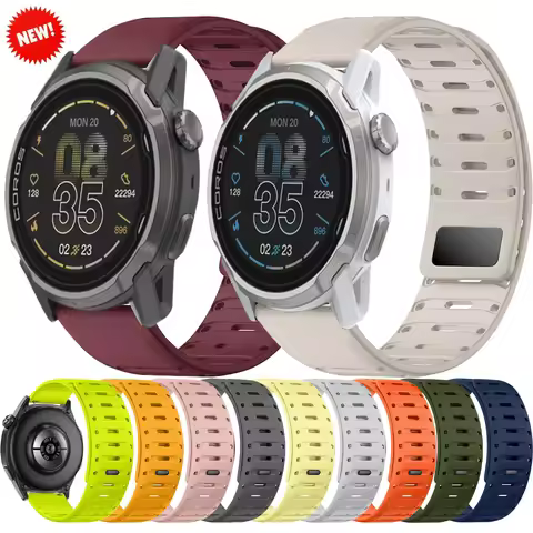 22mm Silicone Strap For COROS Watch PACE Pro/4 APEX 4 42mm Magnetic Buckle Breathable Bracelet CMF 3