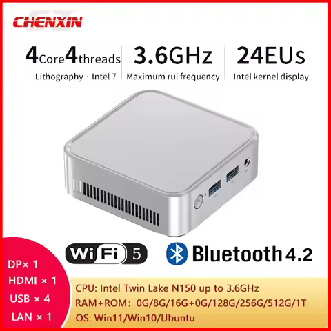 C0B Mini PC Intel N150 0G/8G/16G/32G RAM 0G/128G/256G/512G/IT ROM Win11 Win10 Ubuntu Computer RJ45 D