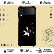 Custom Case Samsung Galaxy Z Flip 7 6 5 4 3 Moon Walker Dreams ZR0104 Case Cover