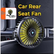BMW Multifunctional Car Back Rear Seat Fan 3 Speed USB Car Strong Wind Air Cooling Fan For E36 E46 E