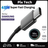 For Samsung 45W Super Fast Charging 2.0 Charger for Samsung Galaxy S25 S24 S23 S22 Ultra A23 A13 A15