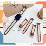 Premium STRAP leater canvas for iwatch series 12345 And Smart Watch iwo t55 t500 HW Etc.