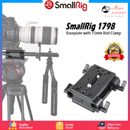 SmallRig 1798 Camera Mounting Plate Baseplate Mounting Plate with 15mm Rod Clamp Railblock for Rod Support/DSLR Rig Cage