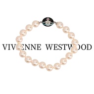 Empress Dowager's bracelet, niche vintage enamel pearl bracelet, silver