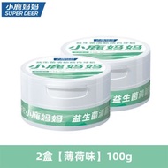小鹿媽媽益生菌清新炫白牙粉薄荷味2盒100g