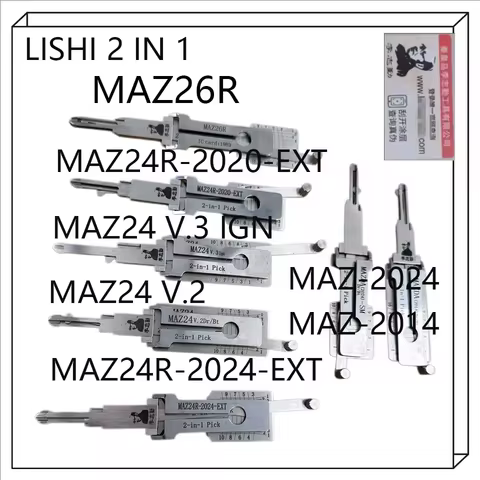 2026 NEW 2 IN 1 LISHI LOCKSMITH TOOL MAZ26R MAZ24R-2020-EXT MAZ24 V.3 IGN MAZ4 V.2 DR/BT MAZ24-2024-