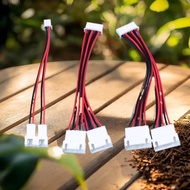 [RUI] XH2.54MM Y-Splitter Cable Male To 2 Female Connector 26AWG Power Extension Cord 2/3/4/5/6 Pin 