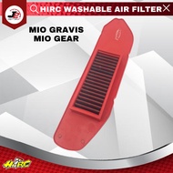 J2 RACING MOTORCYCLE HIRC STAINLESS WASHABLE AIR FILTER MIO GRAVIS/MIO GEAR