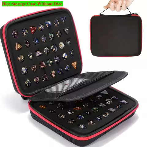 New Portable EVA70-hole Dice Bag with Partition Is Suitable for The Dungeons & Dragons RPG Board Gam