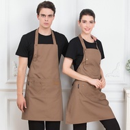 2026 Fashion Canvas Waterproof Apron CoffeeShop Barber Working Bib Kitchen CookingAprons BBQ