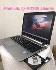 โน๊ตบุ๊คมือสอง HP Probook 450 G3 cpu3855u 1.6ghz (RAM4 HDD320) ขนาด15.6"