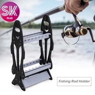 SKPLUS Lightweight Easy Take Fishing Rod Rack Pole Holder Stand Organizer Rack For 16 Rods Outdoor F
