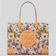 TORY BURCH Ella Floral Printed Tote Bag Aster Pink Flower 151611