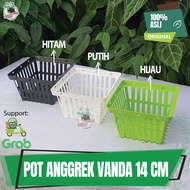 Pot Bunga Tanaman Hias Pot Gantung Bunga Anggrek Pot Vanda Kotak 14 cm Pot Bunga Anggrek Gantung Pot