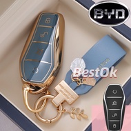【Ready Stock】BYD Atto3 TPU Car Remote Key Case Cover Holder Shell for BYD Atto3 2022/2023/EV