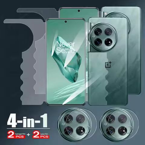 4IN1 Screen Lens Protectors For OnePlus 12 10 11R 8 9 11 Pro Soft HD Butterfly Hydrogel Film For One
