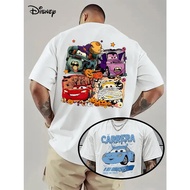 Disney Cars Lightning McQueen Printed T-shirt for Men and Women, Daily Halloween Event Costume Loose