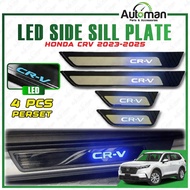 LED Door Side Sill Plate Step Honda CR-V CRV 2023 - 2025 Blue Exterior Accessories Footstep