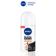 NIVEA Deodorant Female Black & White Invisible Ultimate Impact Roll On 50 ml / Twinpack / No Stain /