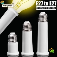 MERLYMALL E27 To E27 Extender, 65mm/95mm/120mm White Lamp Holder Base, Bayonet Plastic Extend Extens