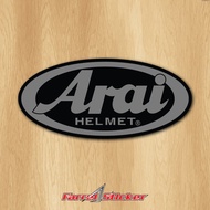 Stiker Helm Sticker Helmet RX 7 R75 shape Push Forward PSC Terbaik - Arai Putih