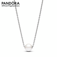 Pandora Silver Treated Freshwater Cultured Pearl Collier Necklace