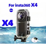 Invisible Dive Case For Insta360 X4 Camera 45m Waterproof Case Underwater Shell Protetive Cover One 