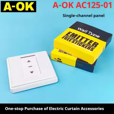 Smart Home A-OK Electric Curtain Motor Roller Shade AC126-01 Dual Channel 2 Way 86 Panel for Home Au