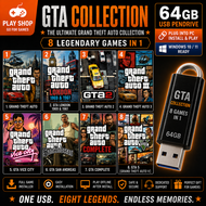 64GB thumb drive GTA Grand Theft Auto Collection 8 in 1 Pendrive 64GB 3.0 gta 5 gta iv gta 4 gta voi