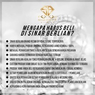 Sinar Berlian Jewellery - Kalung Emas Putih Asli Italy 750 2 Gram