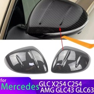 Replacement Black Mirror Cover Cap for Mercedes-Benz GLC X254 C254 200 300 350 400 GLC43 GLC63 43 63