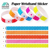 【MY】100pcs Paper Wristband Sticker Hang Paper Label Meeting Event Concert Party Tag Sticky Wrist Han