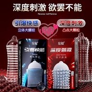 Vivi Condom Dotted Tread Latex 10PCS Large Granule Kondom Berduri Men (Not Durex) 悠魅狼牙螺纹10片装避孕套