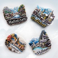 Austrian Refrigerator Sticker Hallstatt Alps Home Decoration Nordic Ins Handmade Gift Commemoration