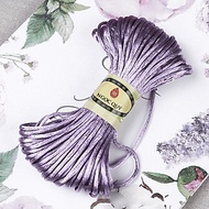 Bó 10m-20m dây tím bóng handmade loại 1,5mm - Dây vải bóng 1.5mm để đan vòng, thắt dây handmade - Ng
