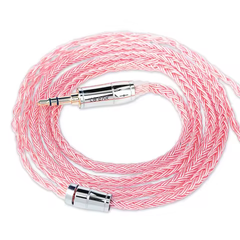 KBEAR ST18 5N High Purity Oxygen-free Copper Silver Plated Earphone Upgraded Cable with Electroplate