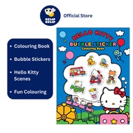 Hello Kitty Bubble Stickers Colouring Book For Kids to Color Hello Kitty Scenes