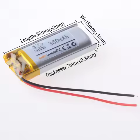 3.7V 751535 701535 350mAh 751635 Rechargeable Li-ion Polymer Lithium Battery Lipo Batteries For DVR 