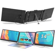 Laptop Screen Extender, 14" IPS Triple Monitor for Laptop Extension- 1080P FHD Portable Dual Monitor