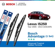Bosch Advantage U Hook Wiper Set for Lexus IS250 GSE20R (22"/20")