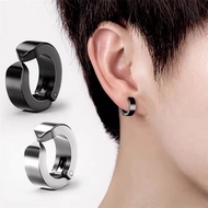 Hip Hop Fashion Metal Circle Earring Unisex Punk Non Piercing Painless Earring Clip Fake Earrings Wo