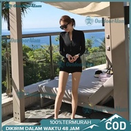 Beachwear studio - swimsuit rashguard premium diving surfing swimsuit (68)black longhand swimsuit im